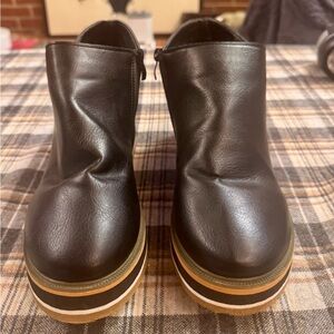 Black Platform Ankle Boots